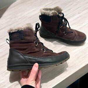 Sorel Women's Tivoli Sport Cattail Brown Boots LL5337-908 Waterproof Size 10
